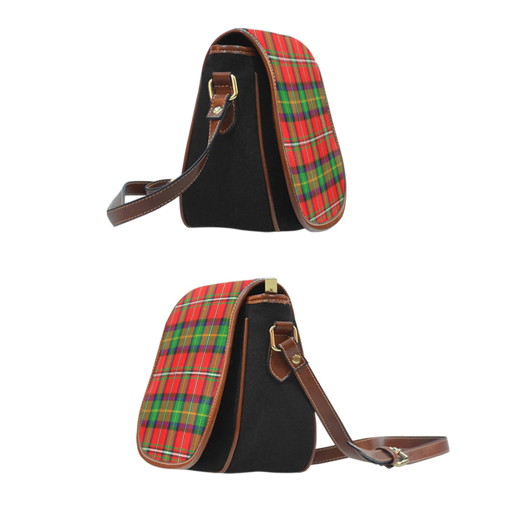 Clan Fairlie Modern Tartan Saddle Handbags IT45 Clan Fairlie Tartan Today   