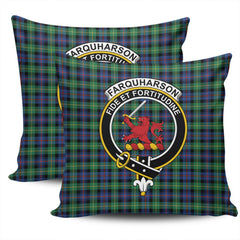 Clan Farquharson Ancient Tartan Crest Pillow Cover GV68 Clan Farquharson Tartan Today   