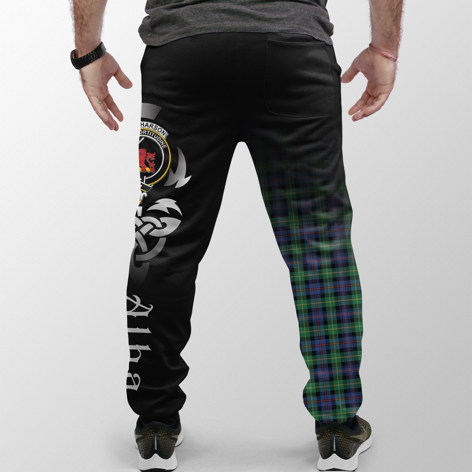Clan Farquharson Ancient Tartan Crest Jogger Sweatpants  Alba Celtic Style MB89 Clan Farquharson Tartan Today   