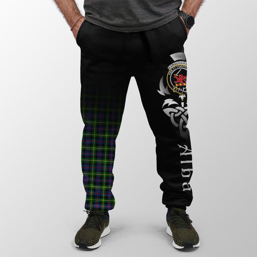 Clan Farquharson Modern Tartan Crest Jogger Sweatpants  Alba Celtic Style HO63 Clan Farquharson Tartan Today   