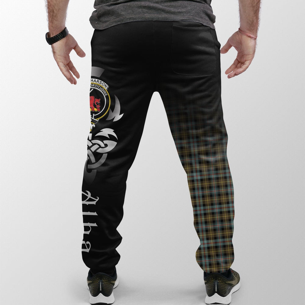 Clan Farquharson Weathered Tartan Crest Jogger Sweatpants  Alba Celtic Style RS95 Clan Farquharson Tartan Today   