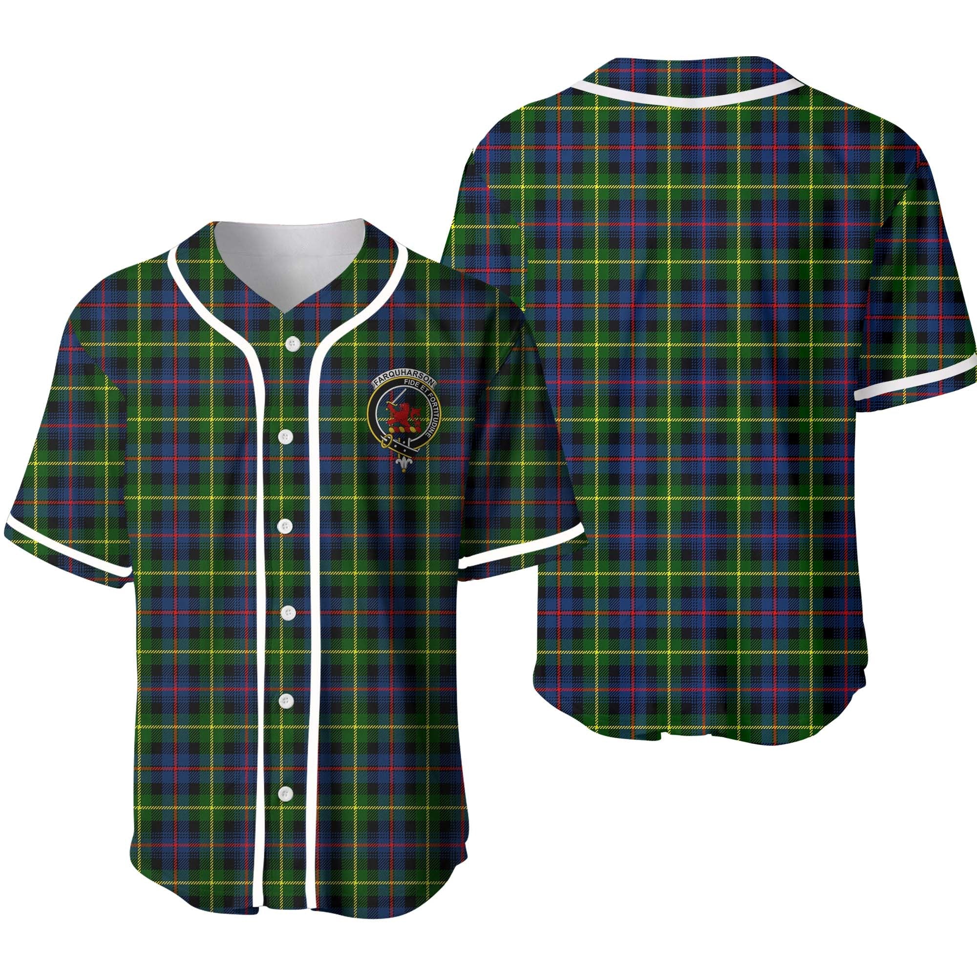 Clan Farquharson Tartan Unisex Baseball Jersey EP80HB17 Clan Farquharson Tartan Today   