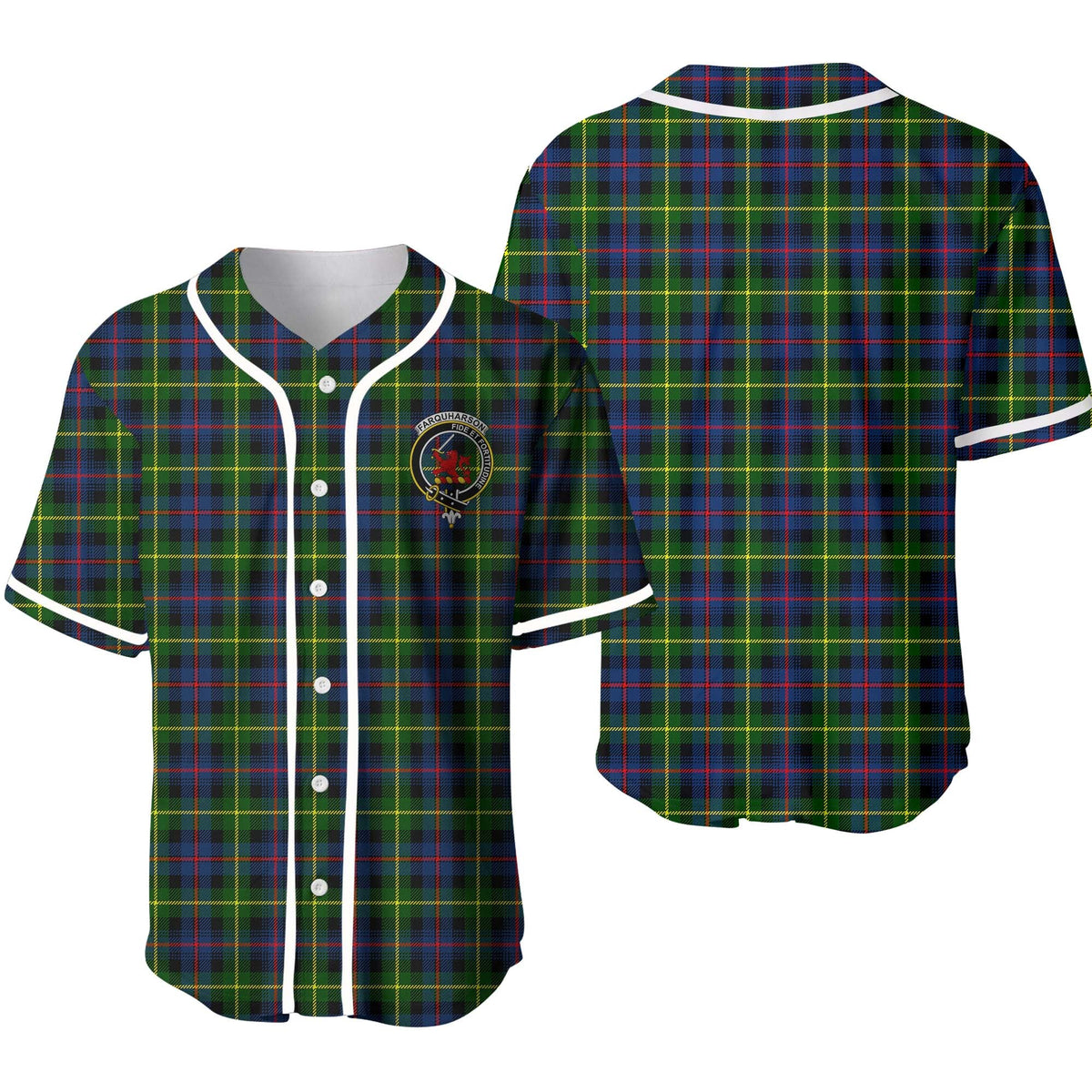 Clan Farquharson Tartan Unisex Baseball Jersey EP80HB17 Clan Farquharson Tartan Today   