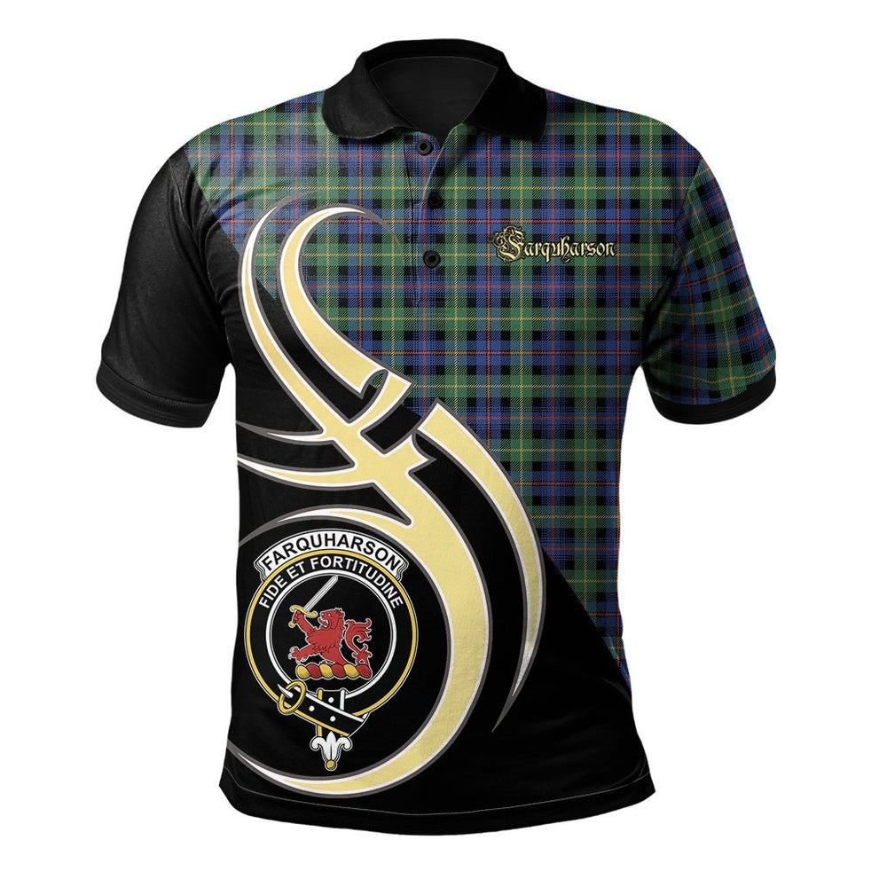 Clan Farquharson Ancient Tartan Polo Shirt - Believe In Me Style TQ73 Farquharson Ancient Tartan Tartan Polo   