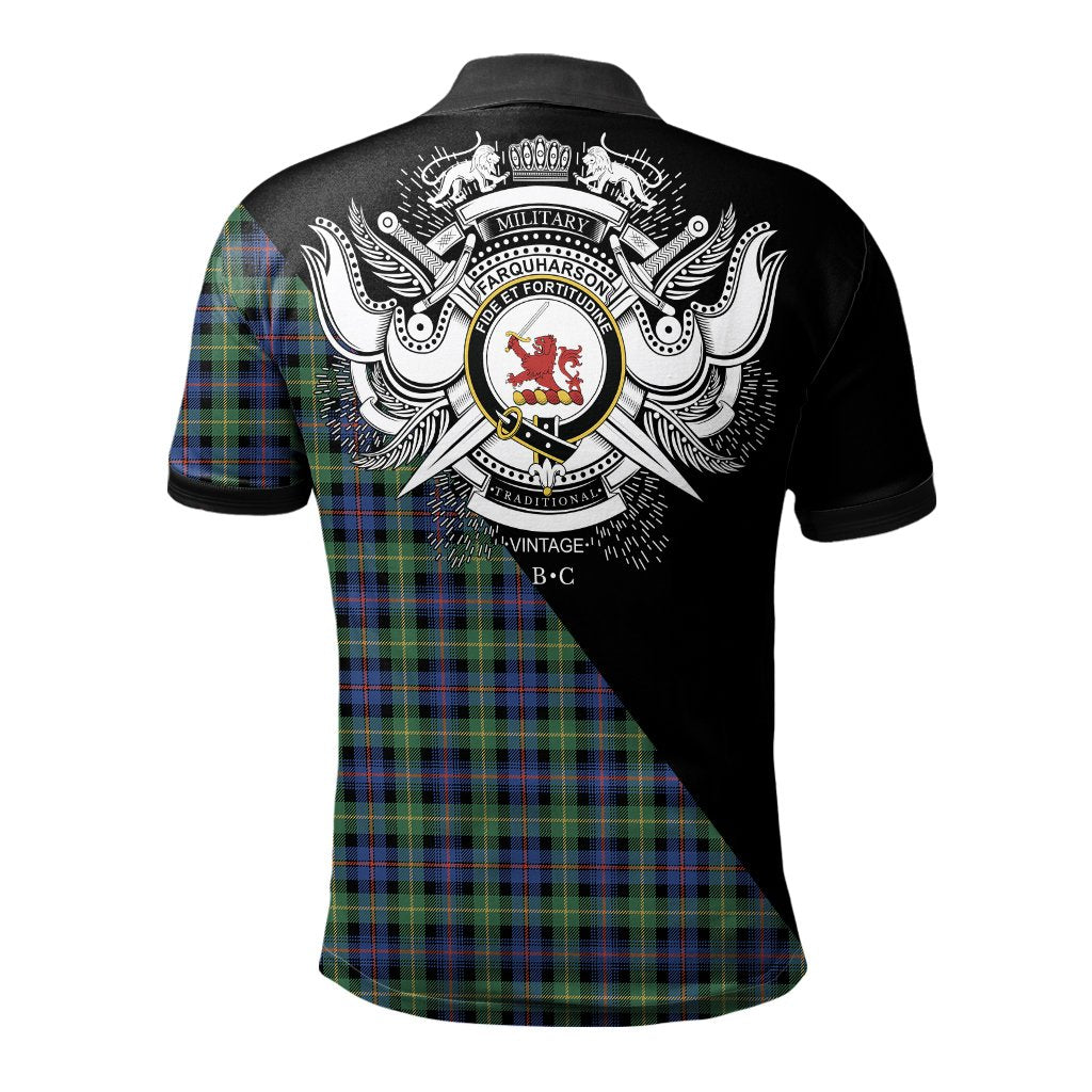 Clan Farquharson Ancient Clan - Military Polo Shirt JD22 Farquharson Ancient Tartan Tartan Polo   