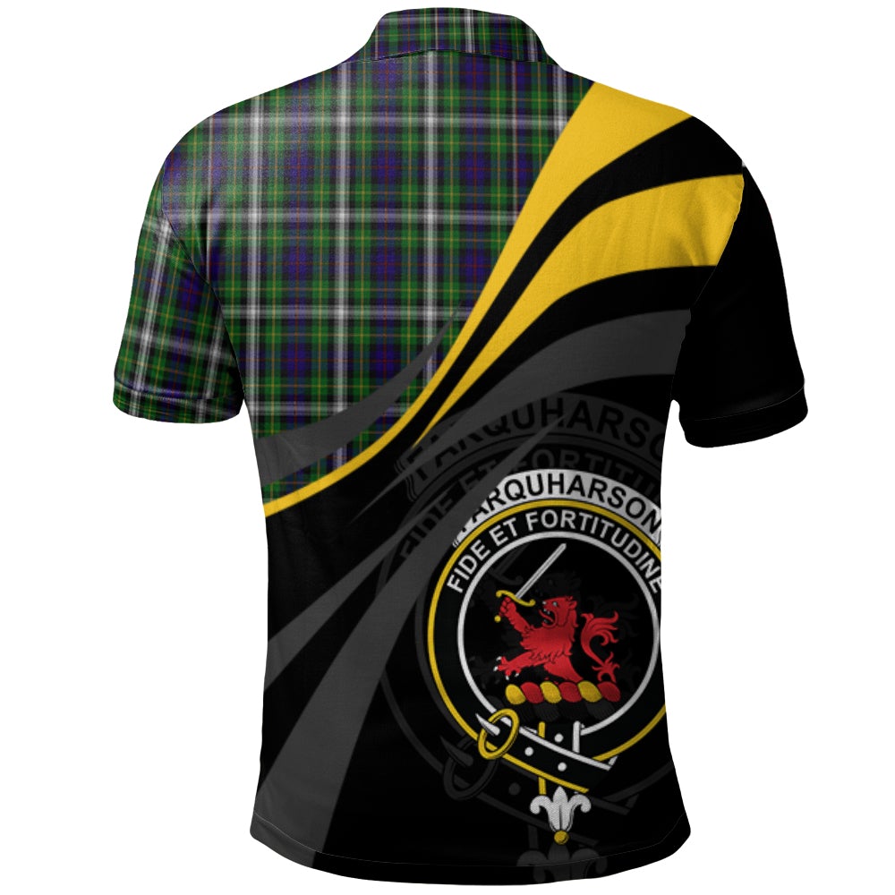 Clan Farquharson Dress Tartan Polo Shirt - Royal Coat Of Arms Style ZN11 Farquharson Dress Tartan Tartan Polo   