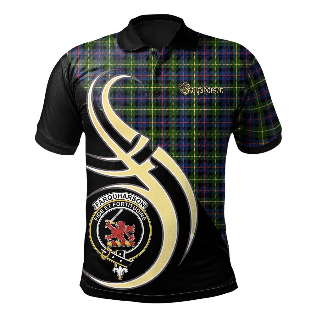Clan Farquharson Modern Tartan Polo Shirt - Believe In Me Style HM46 Farquharson Modern Tartan Tartan Polo   