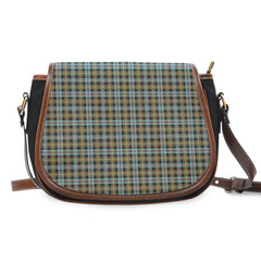 Clan Farquharson Weathered Tartan Saddle Handbags MM77 Clan Farquharson Tartan Today   