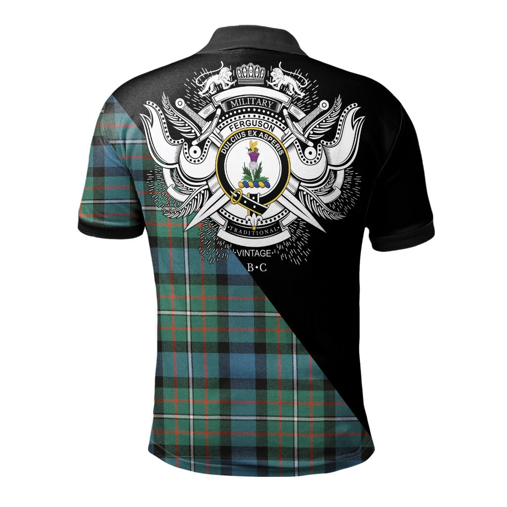 Clan Ferguson Ancient Clan - Military Polo Shirt JC18 Ferguson Ancient Tartan Tartan Polo   