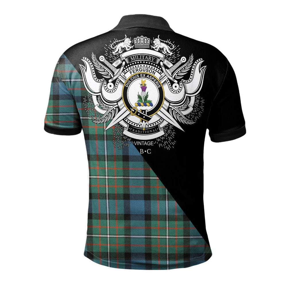 Clan Ferguson Ancient Clan - Military Polo Shirt JC18 Ferguson Ancient Tartan Tartan Polo   