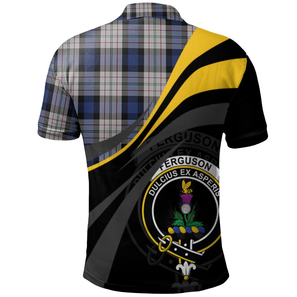 Clan Ferguson Dress Tartan Polo Shirt - Royal Coat Of Arms Style PQ39 Ferguson Dress Tartan Tartan Polo   