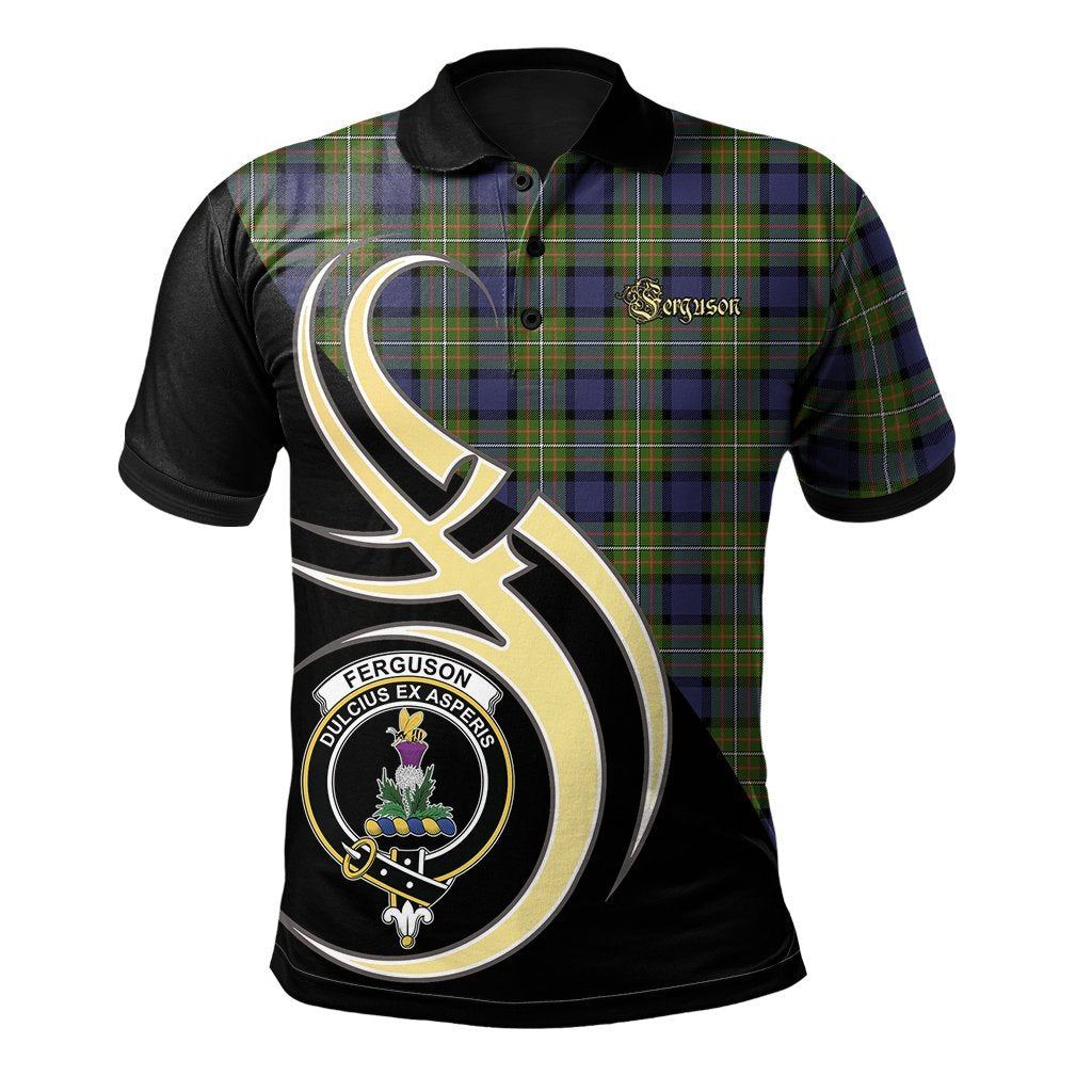 Clan Ferguson Modern Tartan Polo Shirt - Believe In Me Style DE94 Ferguson Modern Tartan Tartan Polo   