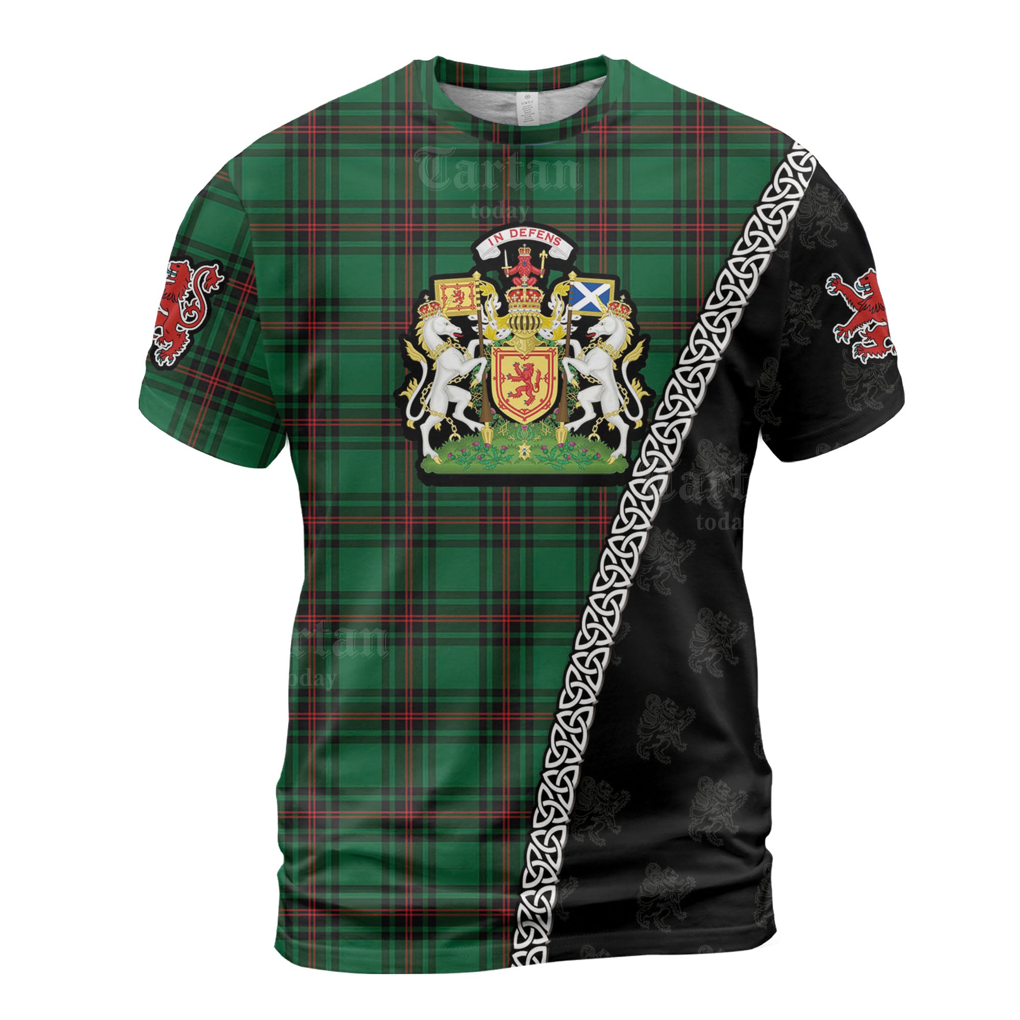 Personalized Clan Fife District Tartan Shirt with Scotland Coat of Arms & Custom Name PN37