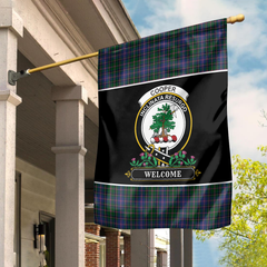 Clan Cooper Tartan Crest 2 Garden Flag  - Welcome  PY23 Clan Cooper Tartan Today   