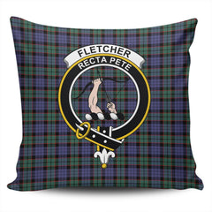 Clan Fletcher Modern Tartan Crest Pillow Cover PO15 Clan Fletcher Tartan Today   