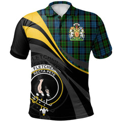 Clan Fletcher 02 Tartan Polo Shirt - Royal Coat Of Arms Style TJ87 Fletcher 02 Tartan Tartan Polo   