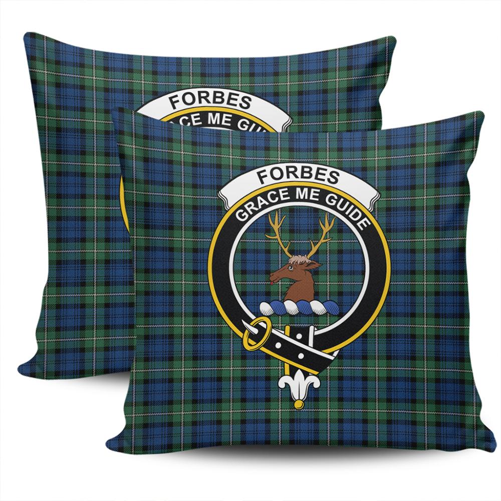 Clan Forbes Ancient Tartan Crest Pillow Cover WD12 Clan Forbes Tartan Today   