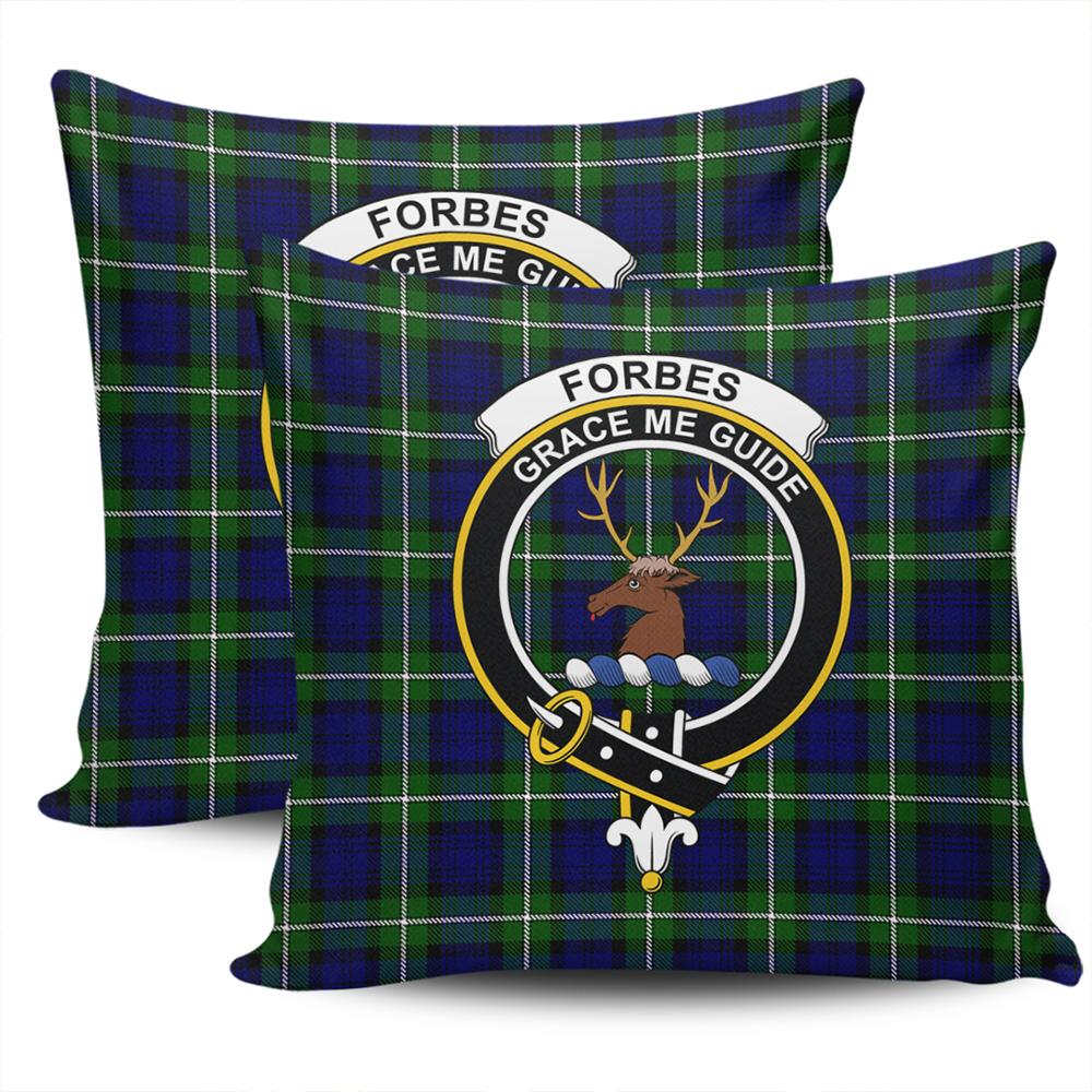 Clan Forbes Modern Tartan Crest Pillow Cover GW75 Clan Forbes Tartan Today   