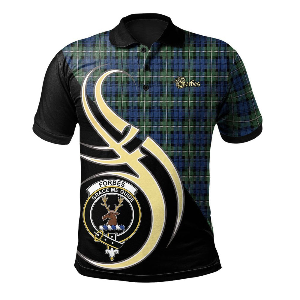 Clan Forbes Ancient Tartan Polo Shirt - Believe In Me Style UG70 Forbes Ancient Tartan Tartan Polo   