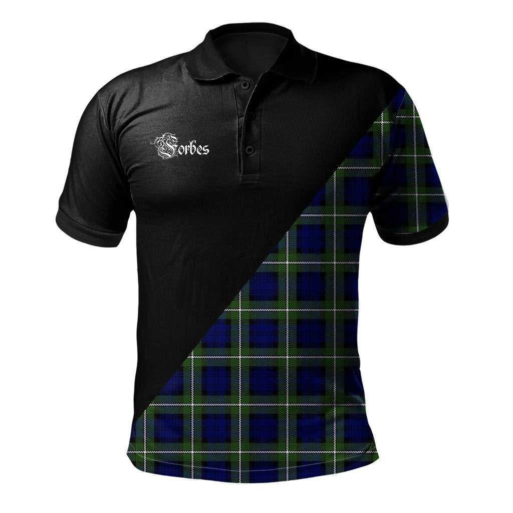 Clan Forbes Modern Clan - Military Polo Shirt CL82 Forbes Modern Tartan Tartan Polo   