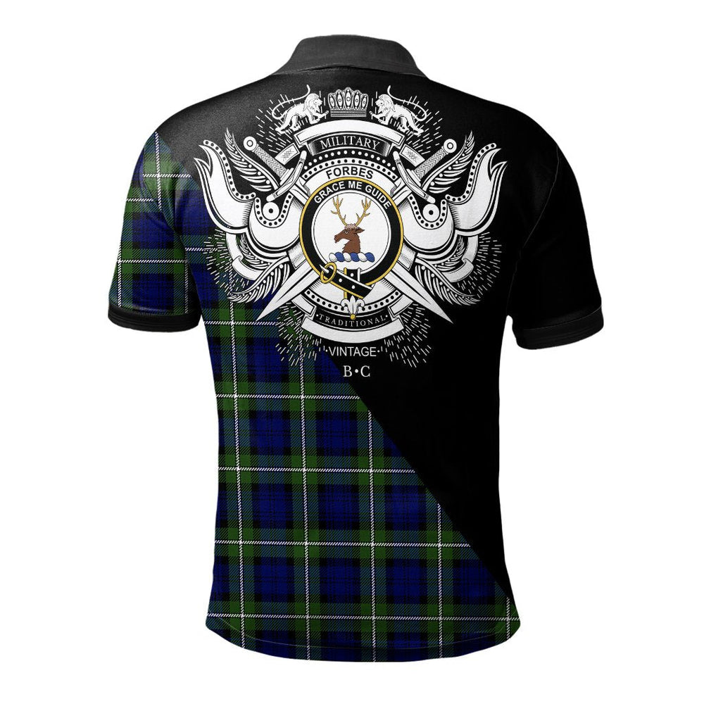 Clan Forbes Modern Clan - Military Polo Shirt CL82 Forbes Modern Tartan Tartan Polo   