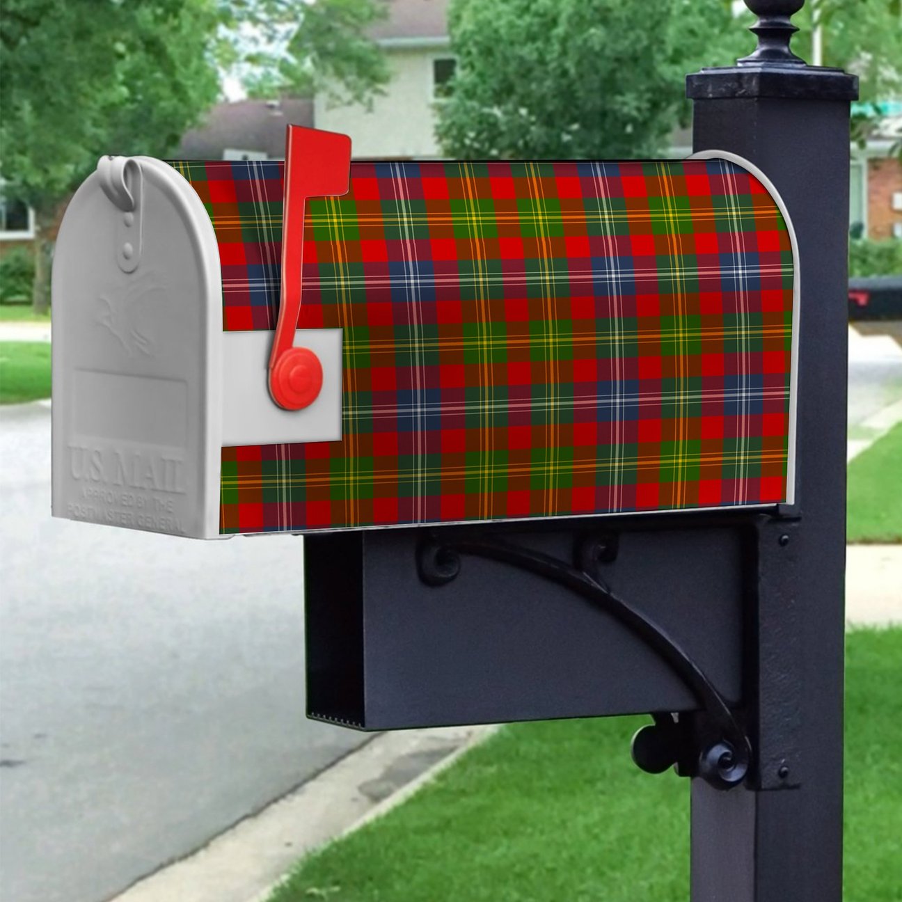 Clan Forrester Tartan Crest Mailbox TY32 Clan Forrester Tartan Today   