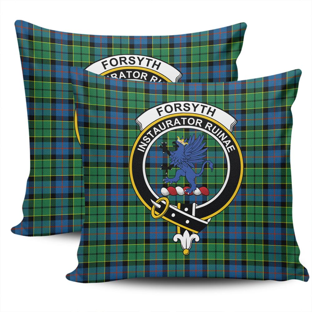 Clan Forsyth Ancient Tartan Crest Pillow Cover JI10 Clan Forsyth Tartan Today   