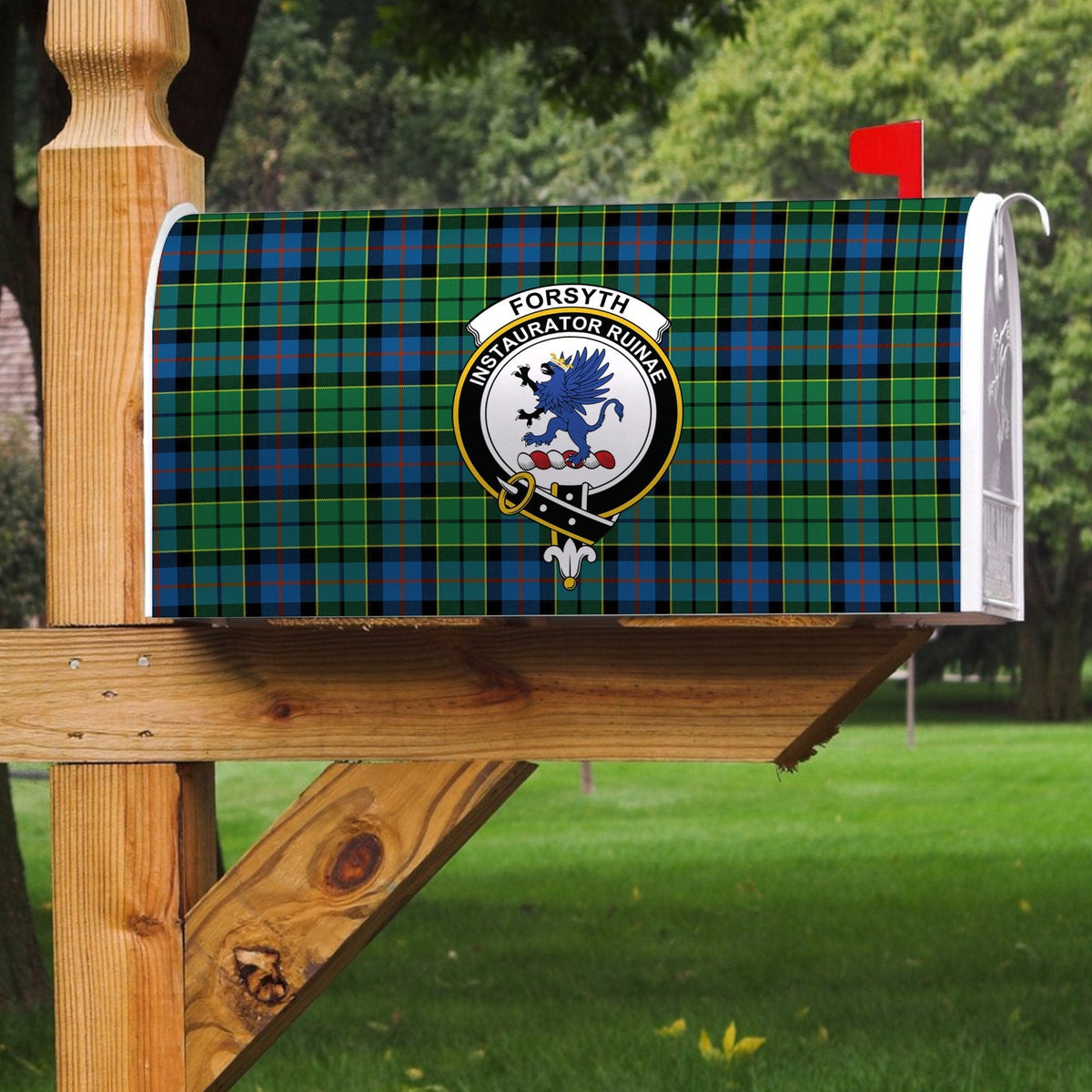 Clan Forsyth Ancient Tartan Crest Mailbox NK61 Clan Forsyth Tartan Today   
