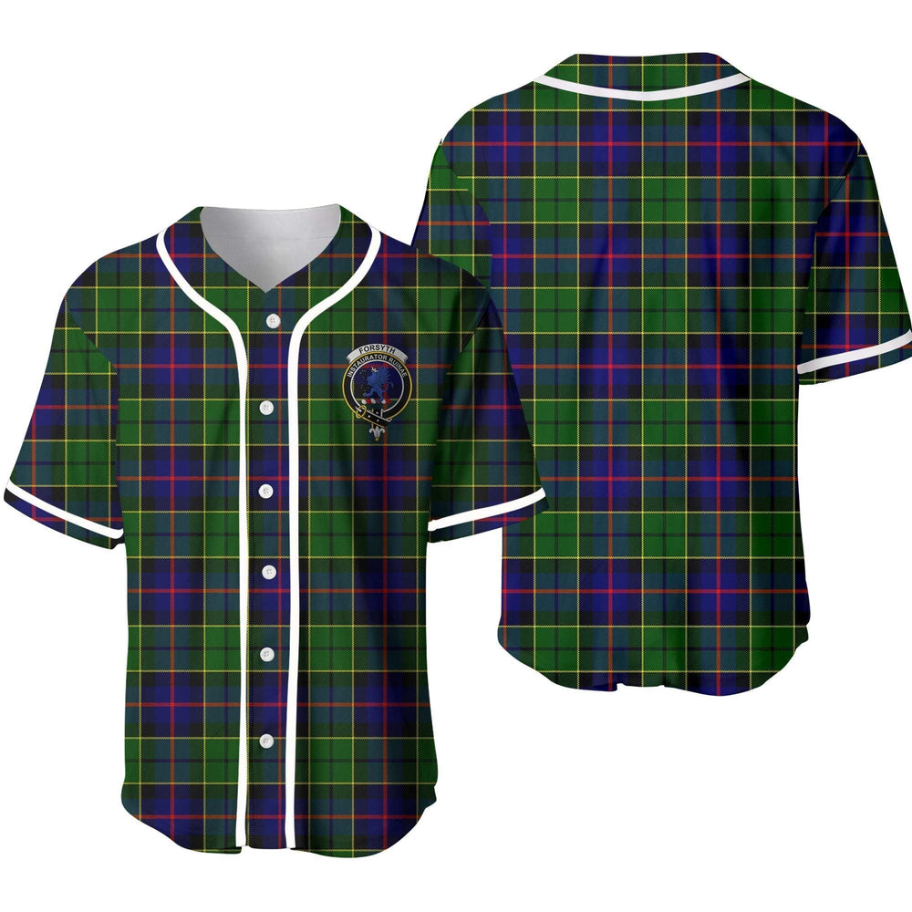 Clan Forsyth Tartan Unisex Baseball Jersey EO11OT98 Clan Forsyth Tartan Today   