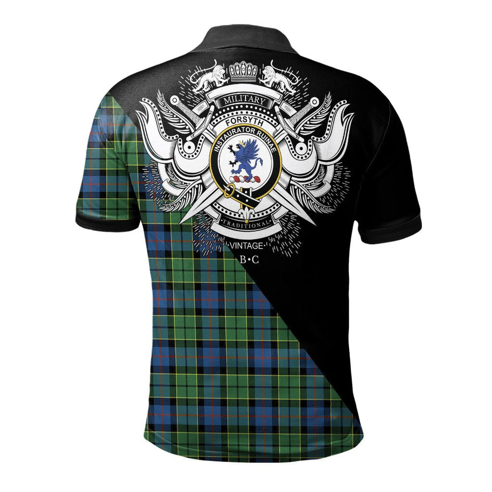 Clan Forsyth Ancient Clan - Military Polo Shirt DT40 Forsyth Ancient Tartan Tartan Polo   