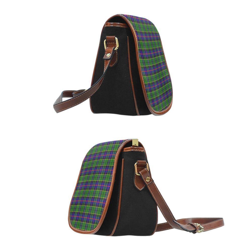 Clan Forsyth Modern Tartan Saddle Handbags IP64 Clan Forsyth Tartan Today   