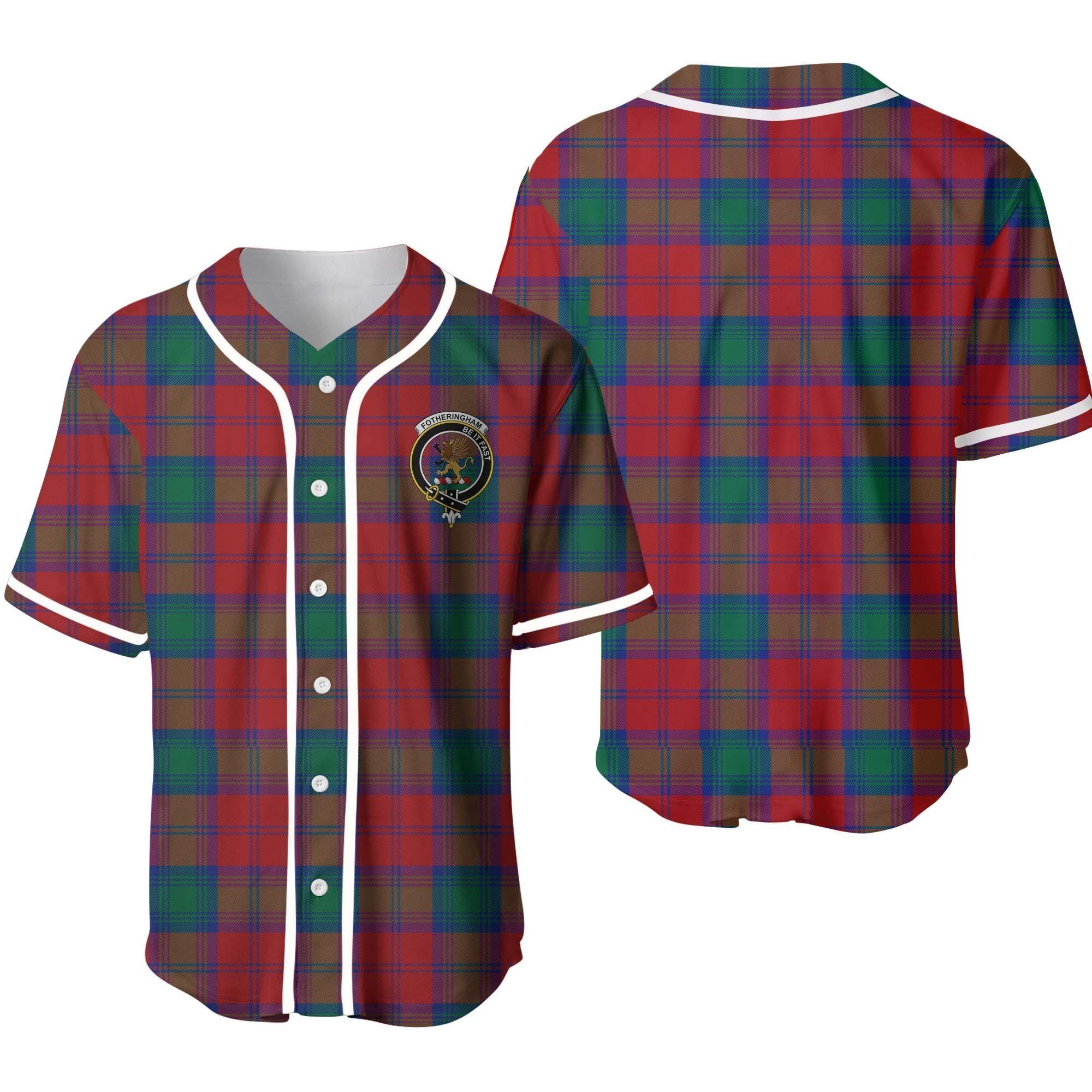 Clan Fotheringham Tartan Unisex Baseball Jersey EM71DP39 Clan Fotheringham Tartan Today   