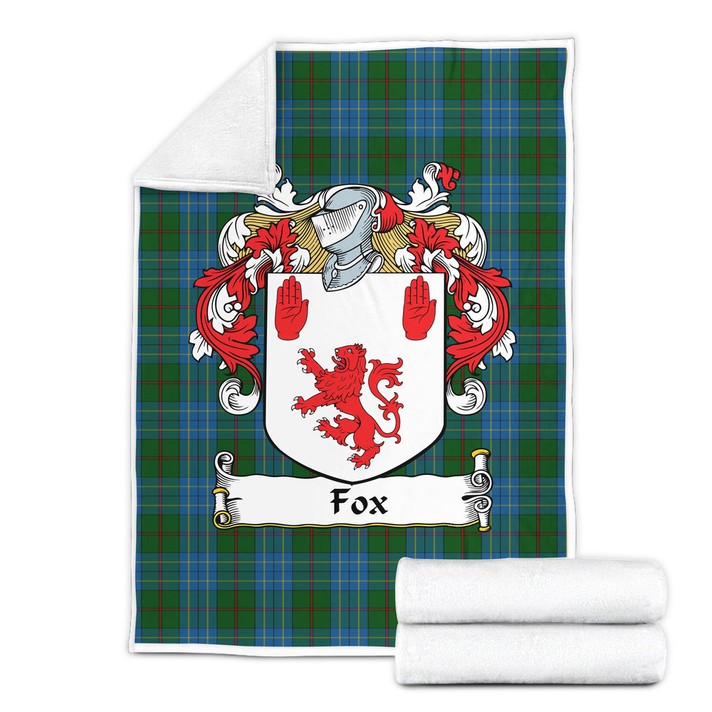 Clan Fox Hunting Family Tartan Coat Of Arms BlanketsPL85 Clan Hall Tartan Today   