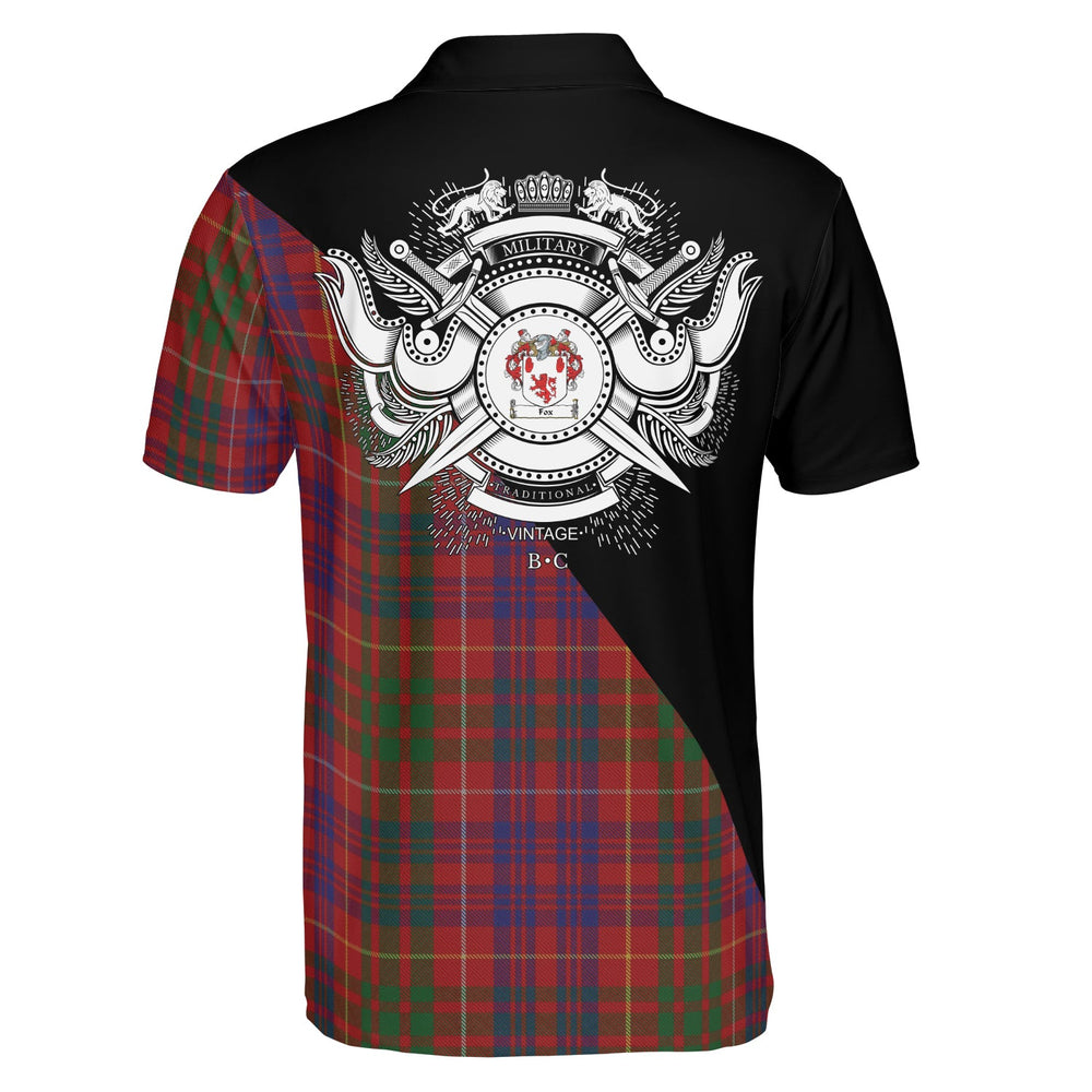 Clan Fox Red Clan - Military Polo Shirt YJ89 Fox Red Tartan Tartan Polo   