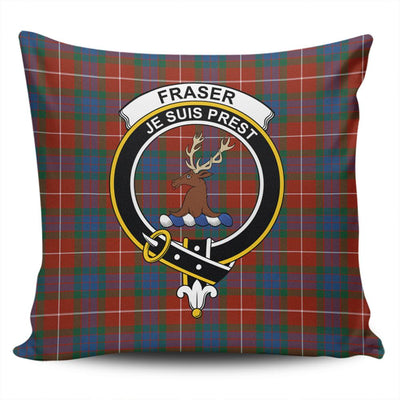 Clan Fraser Ancient Tartan Crest Pillow Cover EB12