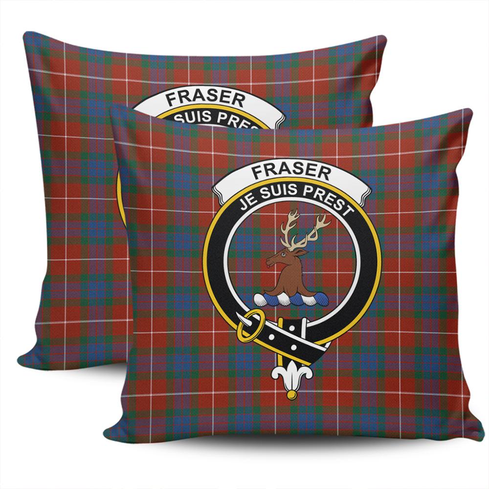Clan Fraser Ancient Tartan Crest Pillow Cover EB12 Clan Fraser Tartan Today   
