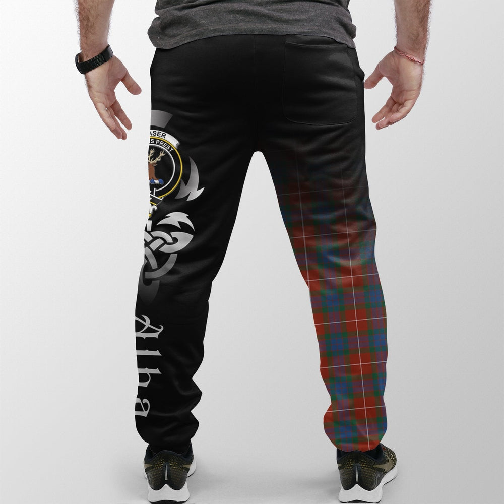 Clan Fraser Ancient Tartan Crest Jogger Sweatpants  Alba Celtic Style QI26 Clan Fraser Tartan Today   