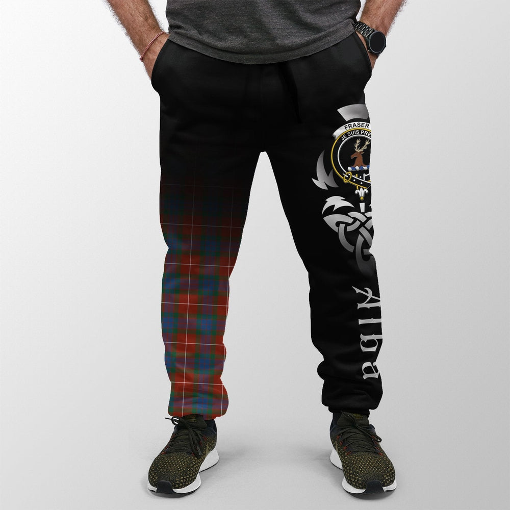 Clan Fraser Ancient Tartan Crest Jogger Sweatpants  Alba Celtic Style QI26 Clan Fraser Tartan Today   