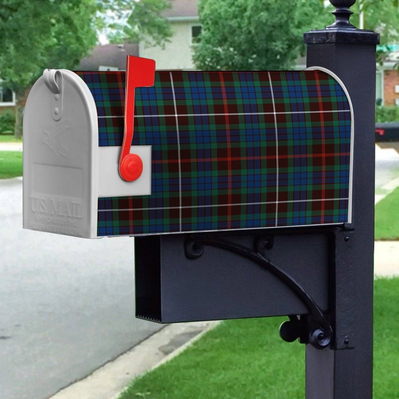 Clan Fraser Hunting Ancient Tartan Crest Mailbox GY18 Clan Fraser Tartan Today   