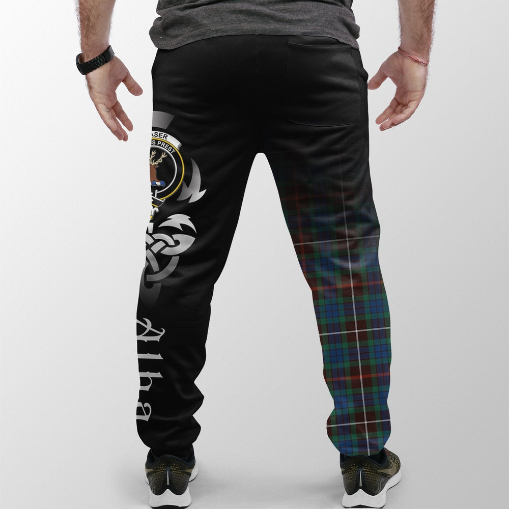 Clan Fraser Hunting Ancient Tartan Crest Jogger Sweatpants  Alba Celtic Style OY12 Clan Fraser Tartan Today   