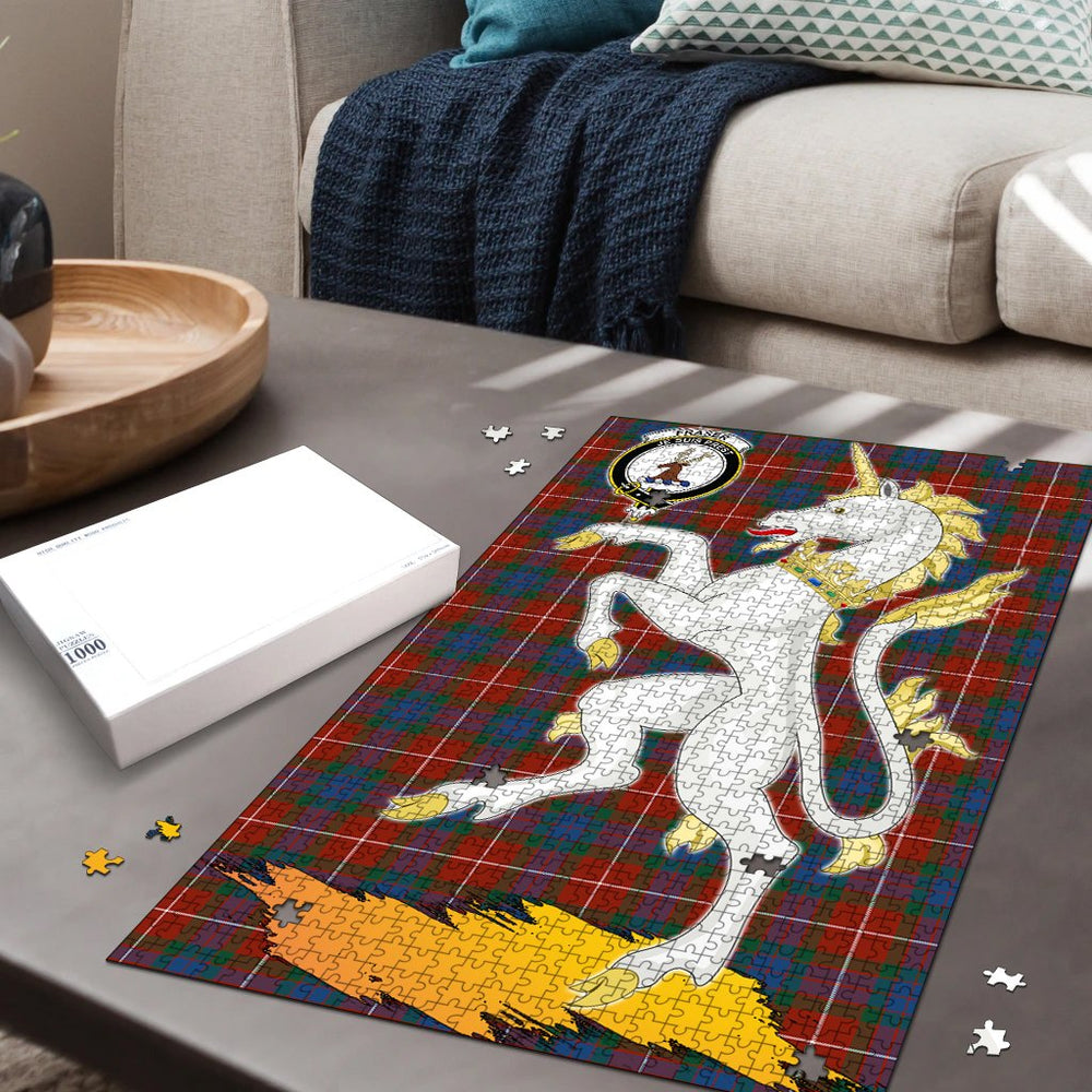 Clan Fraser Ancient Tartan Crest Unicorn Scotland Jigsaw Puzzles Gift For Family WS86 Clan Fraser Tartan Today   