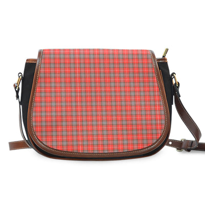 Clan Fraser Weathered Tartan Saddle Handbags DD30