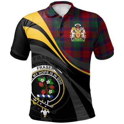 Clan Fraser of Altyre Tartan Polo Shirt - Royal Coat Of Arms Style