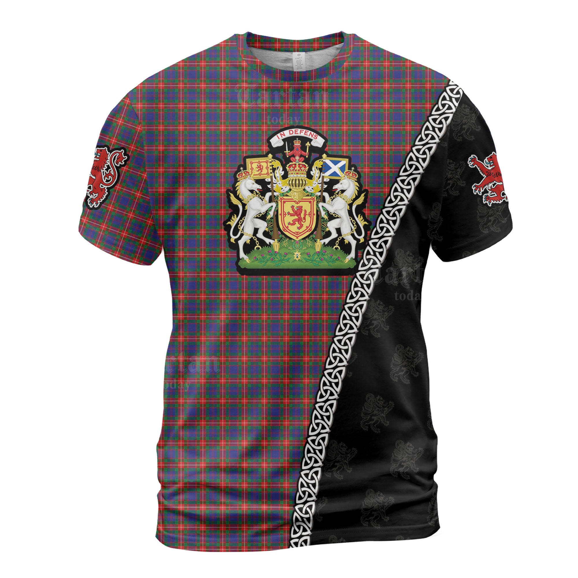 Personalized Clan Fraser of Lovat Tartan Shirt with Scotland Coat of Arms & Custom Name GI19