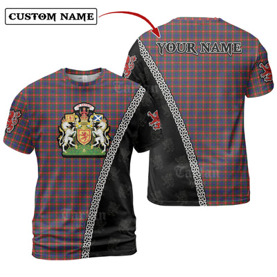 Personalized Clan Fraser of Lovat Tartan Shirt with Scotland Coat of Arms & Custom Name