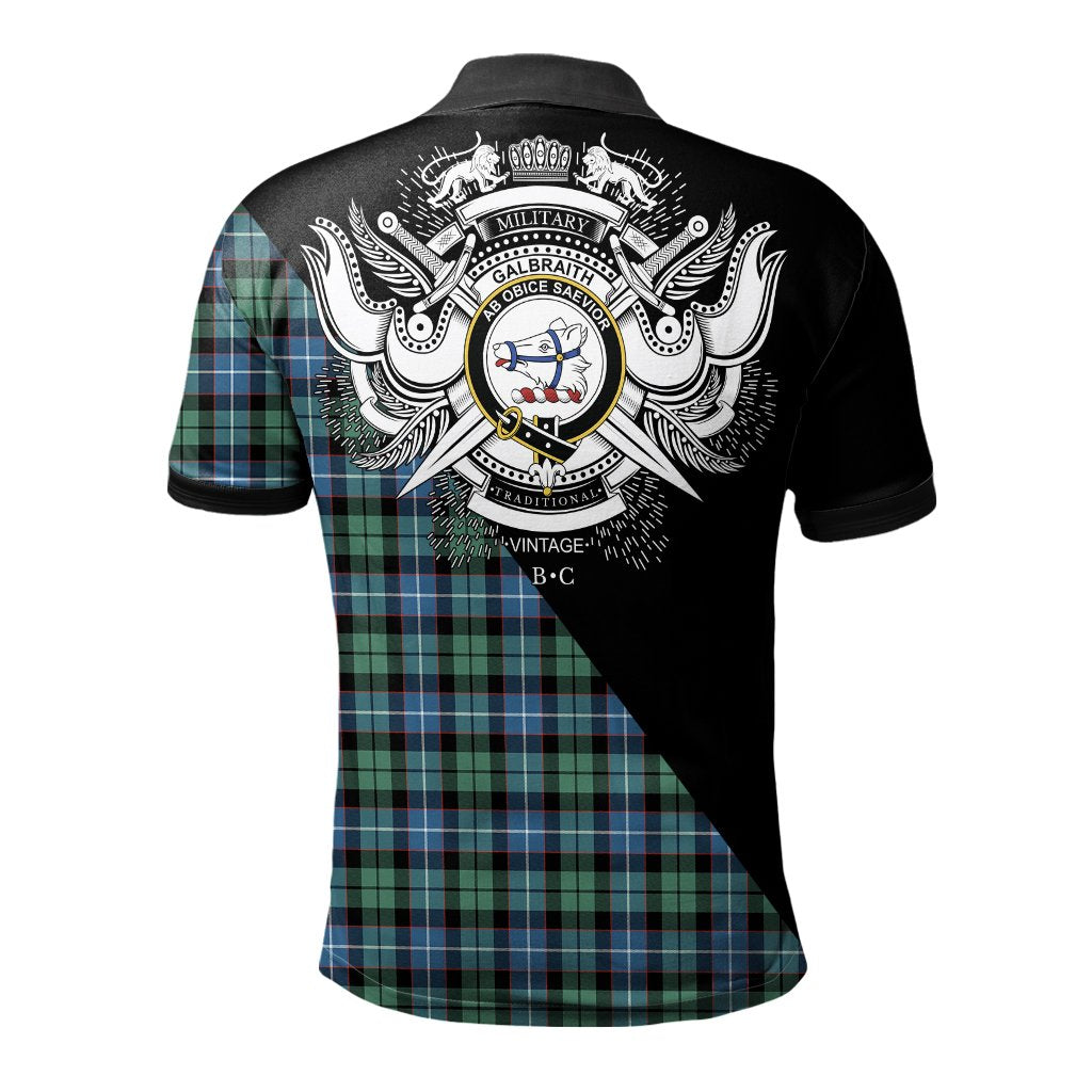 Clan Galbraith Ancient Clan - Military Polo Shirt NY88 Galbraith Ancient Tartan Tartan Polo   