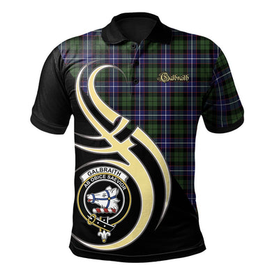 Clan Galbraith Modern Tartan Polo Shirt - Believe In Me Style