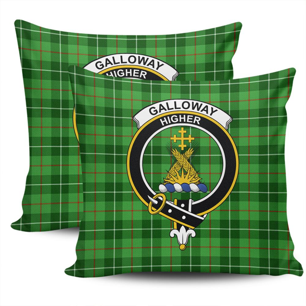 Clan Galloway District Tartan Crest Pillow Cover HN91 Clan Galloway Tartan Today   