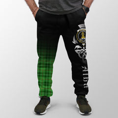 Clan Galloway District Tartan Crest Jogger Sweatpants  Alba Celtic Style IJ51 Clan Galloway Tartan Today   