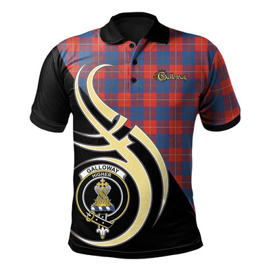 Clan Galloway Red Tartan Polo Shirt - Believe In Me Style